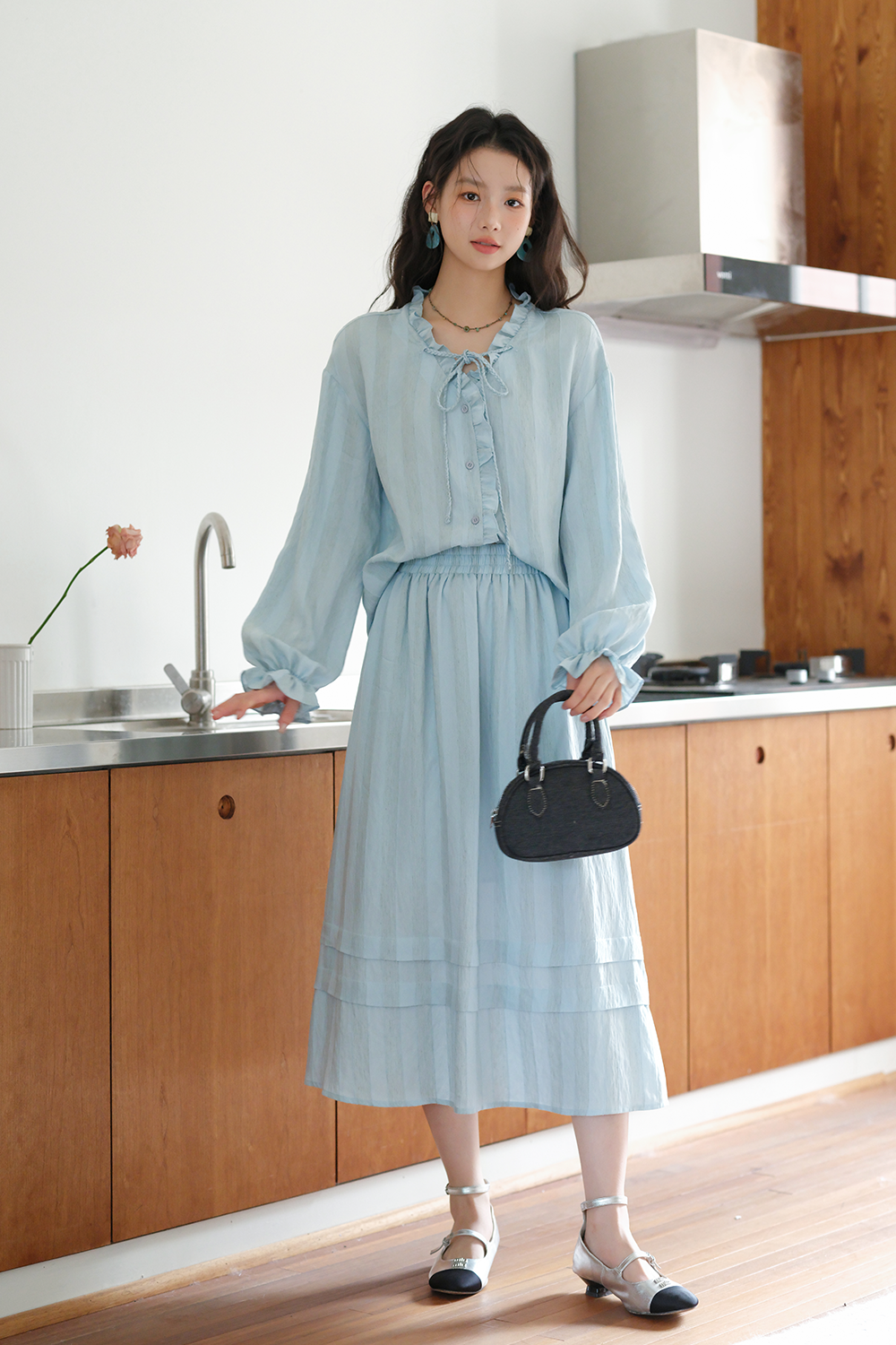 Blouse and Skirt Set