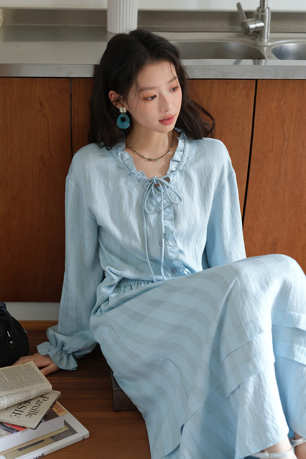 Blouse and Skirt Set