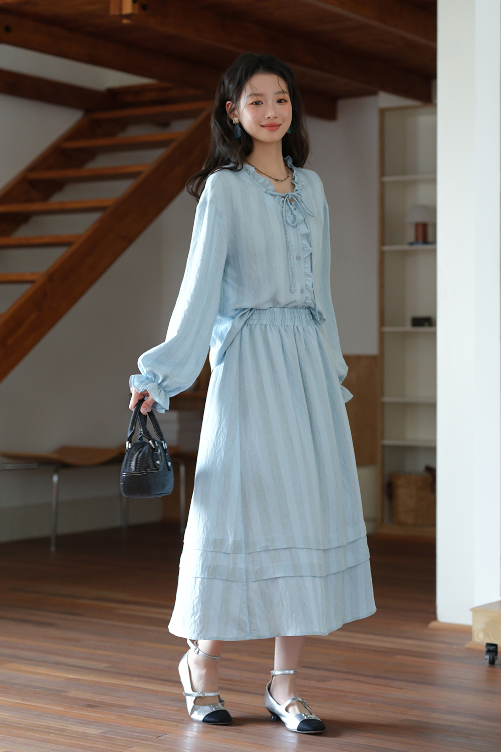 Blouse and Skirt Set