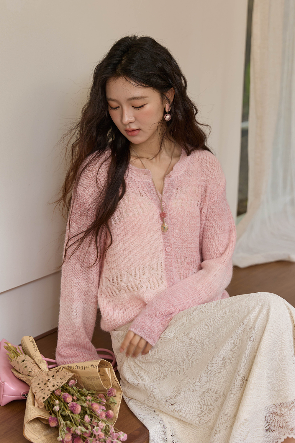 여성용 니트 셔츠