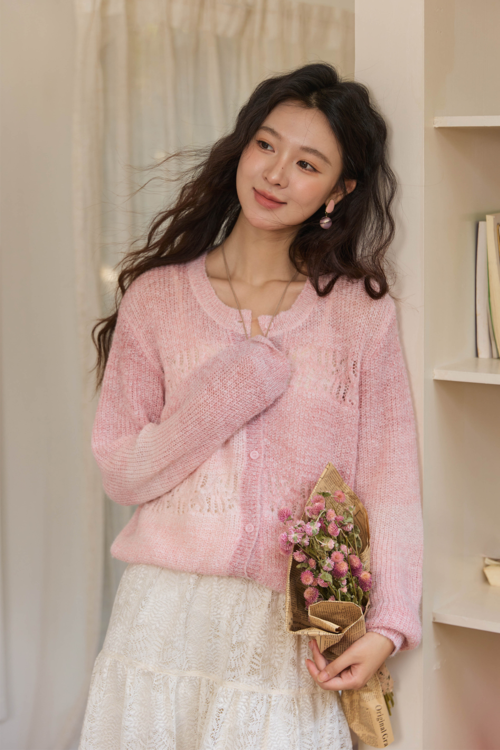 여성용 니트 셔츠