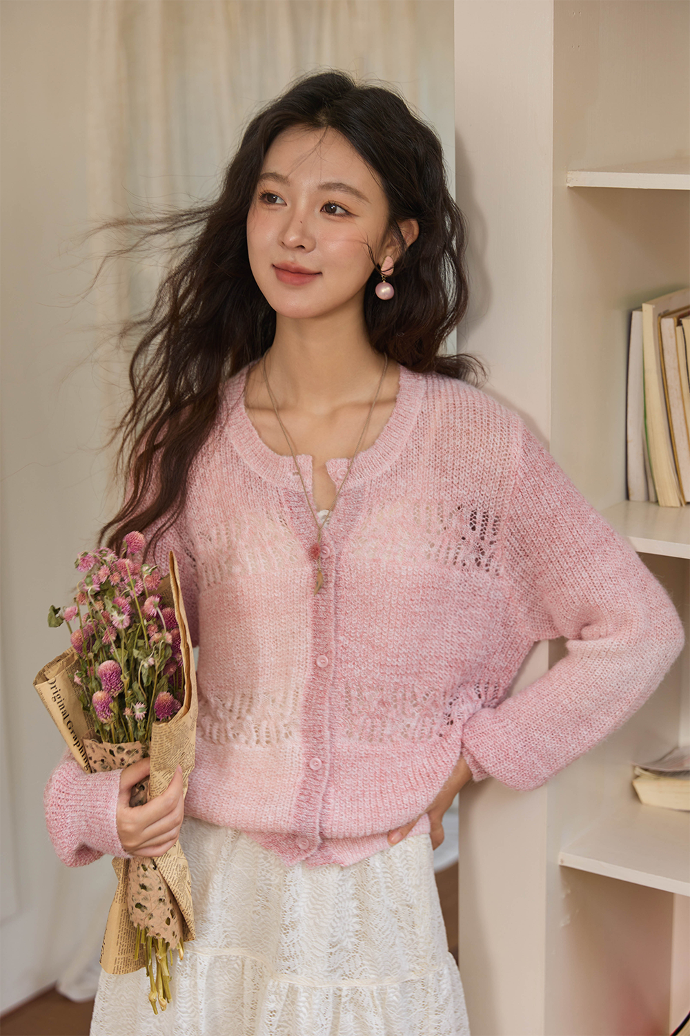 여성용 니트 셔츠