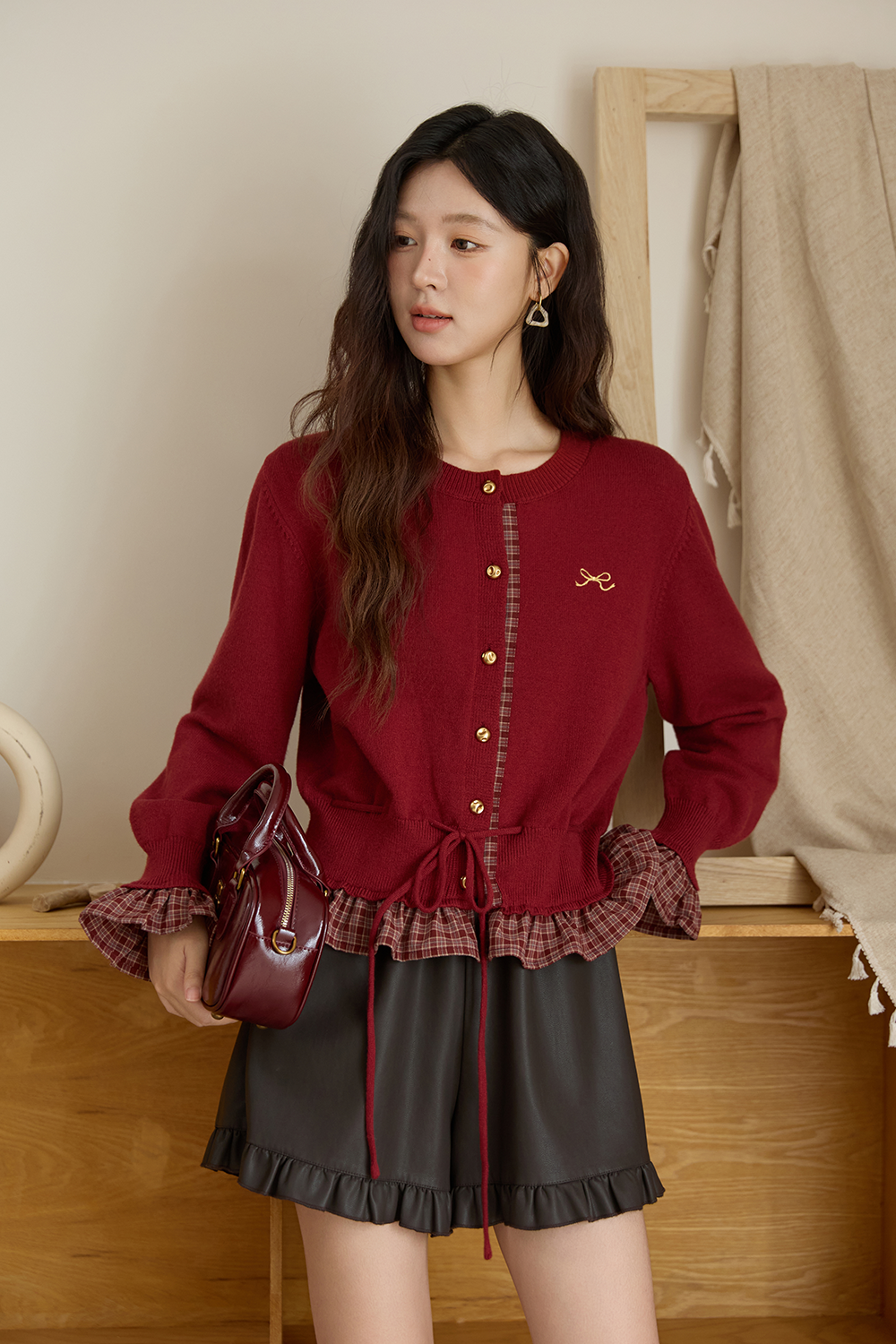 여성용 니트 셔츠