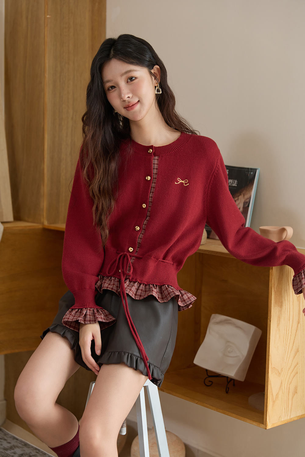 여성용 니트 셔츠