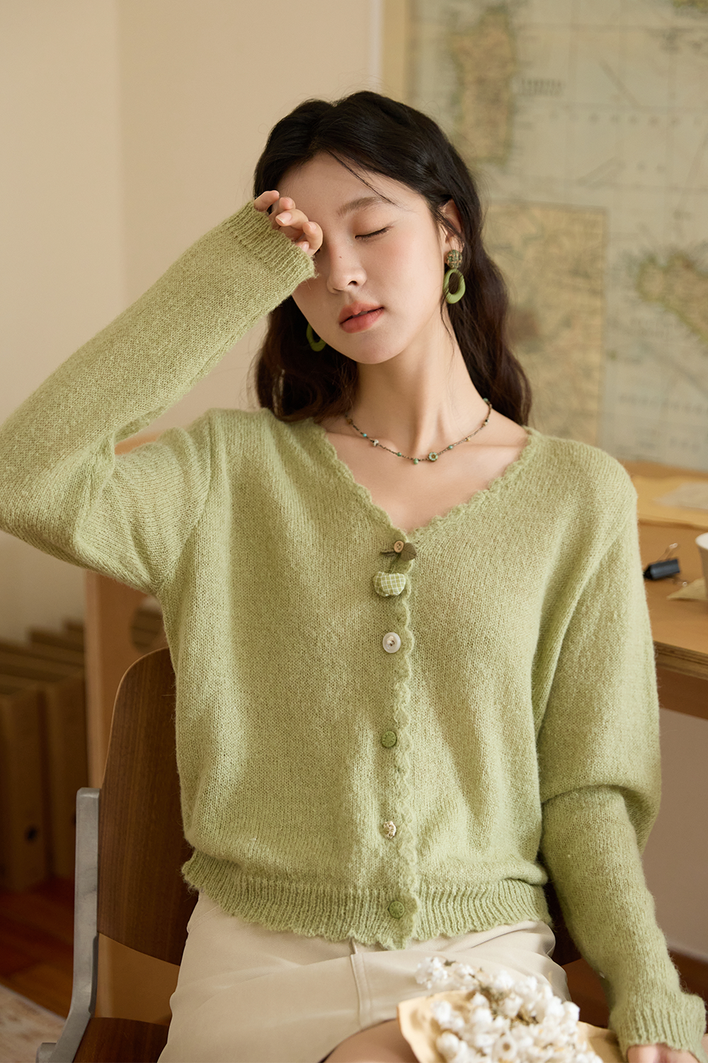 Áo Sơ Mi Nữ Dệt Kim