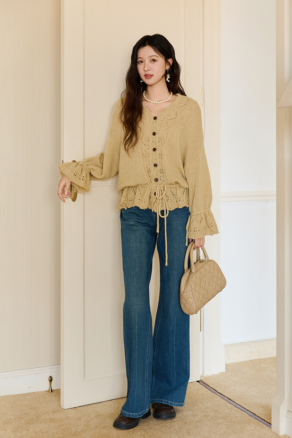 여성용 니트 셔츠