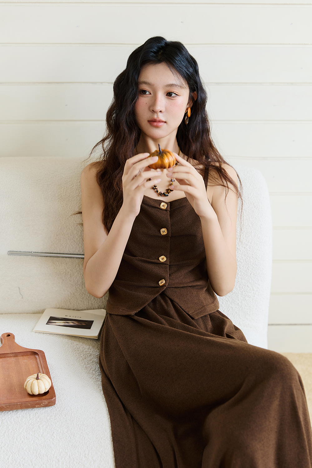 Spaghetti Strap Top and Skirt Set