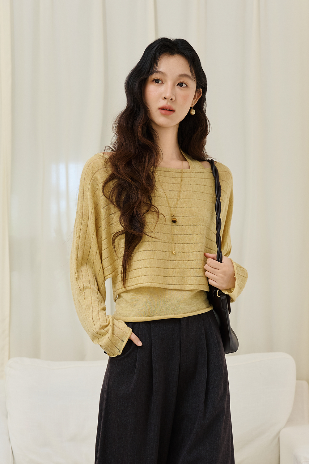 Knit Shirt Suit for Women