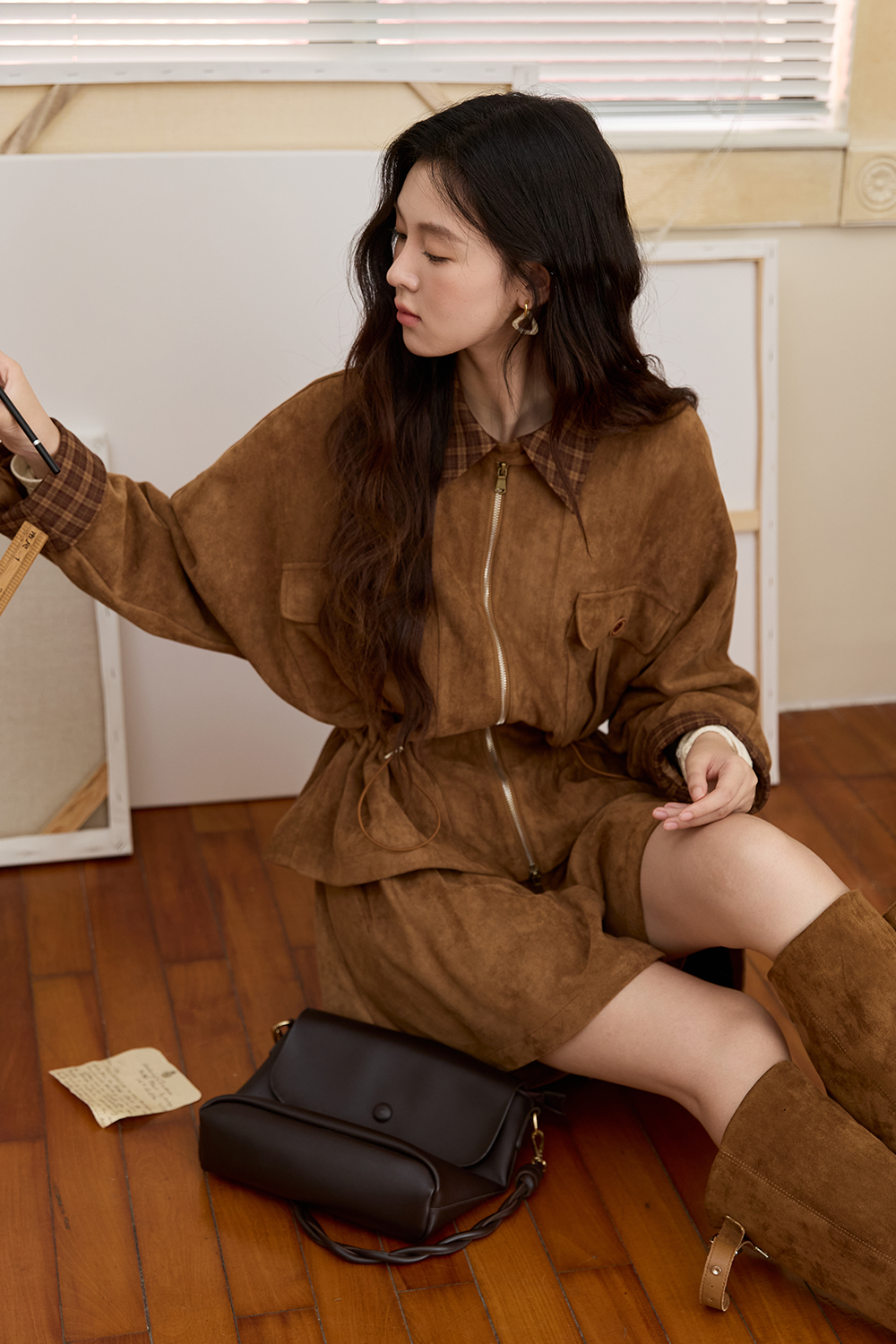 Coat and Shorts Set