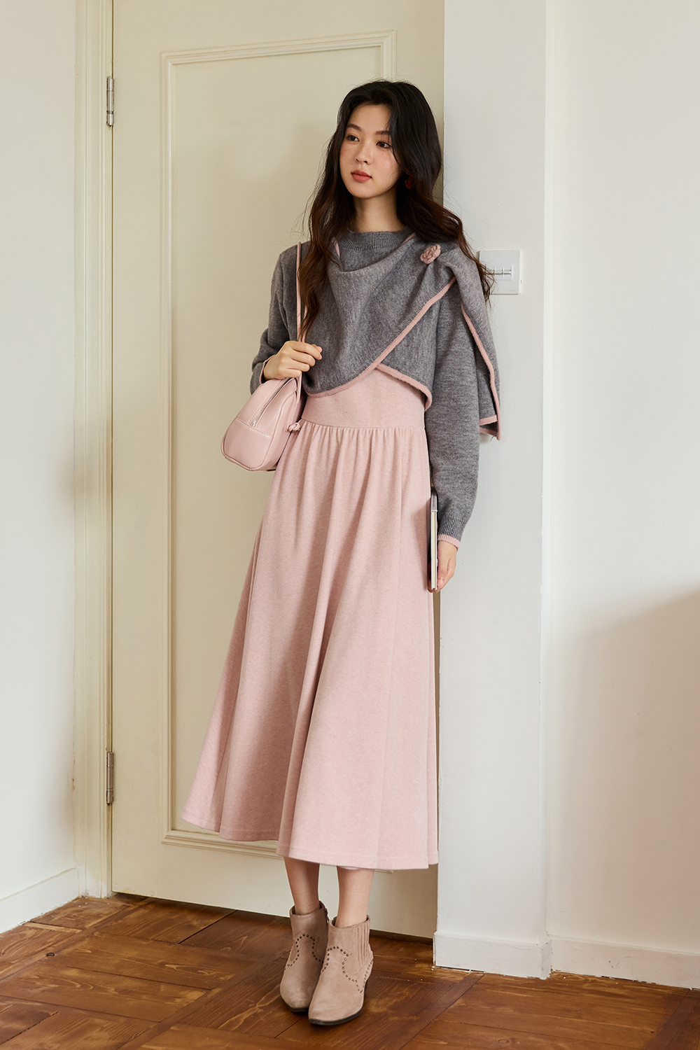 Dress and Knit Shirt Set