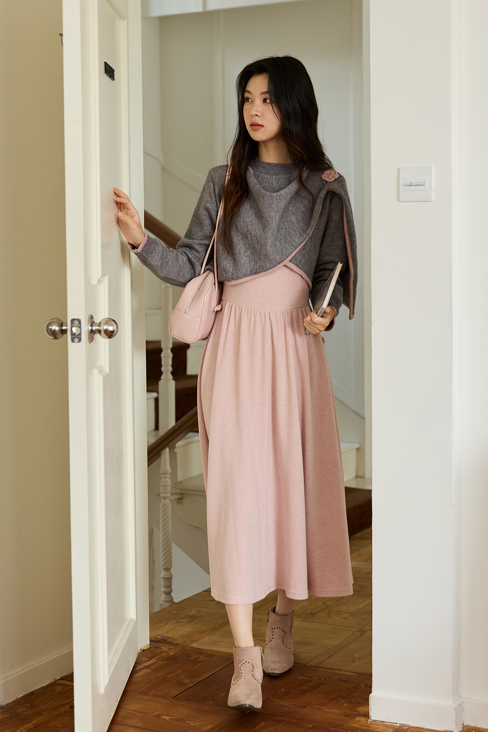 Dress and Knit Shirt Set