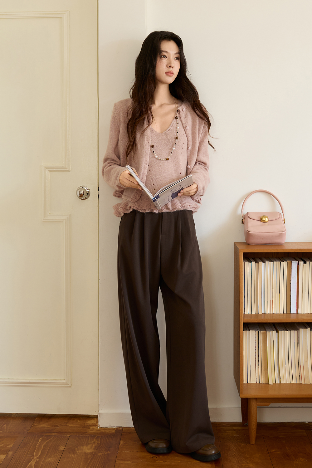 Spaghetti Strap Top and Cardigan Set