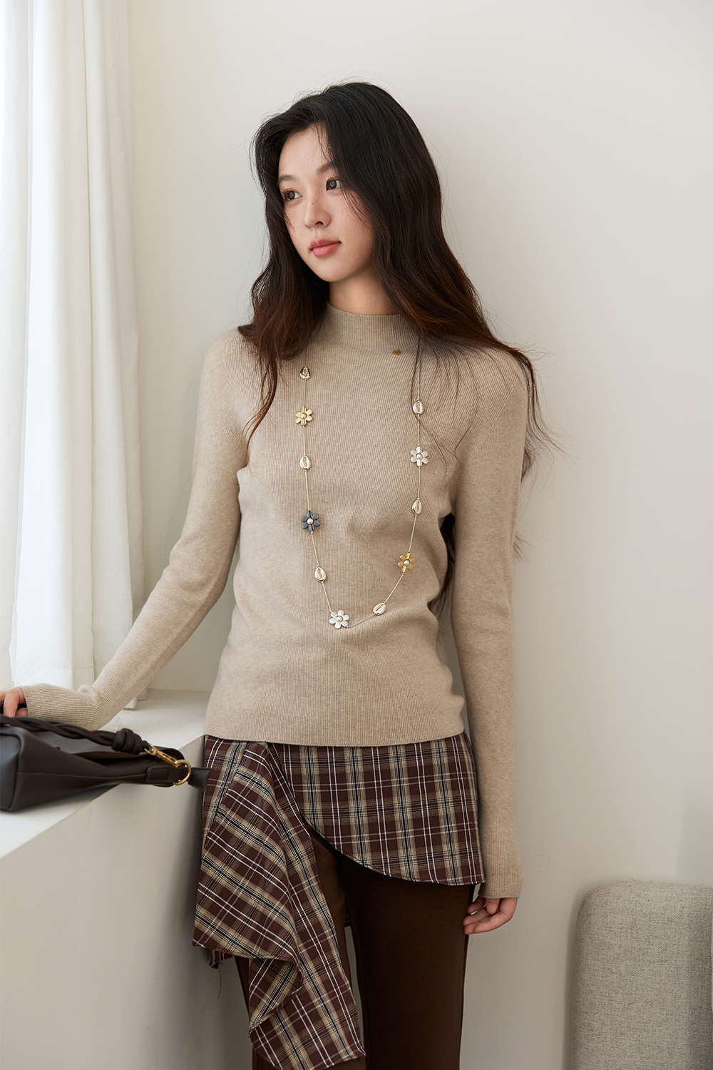 여성용 니트 셔츠