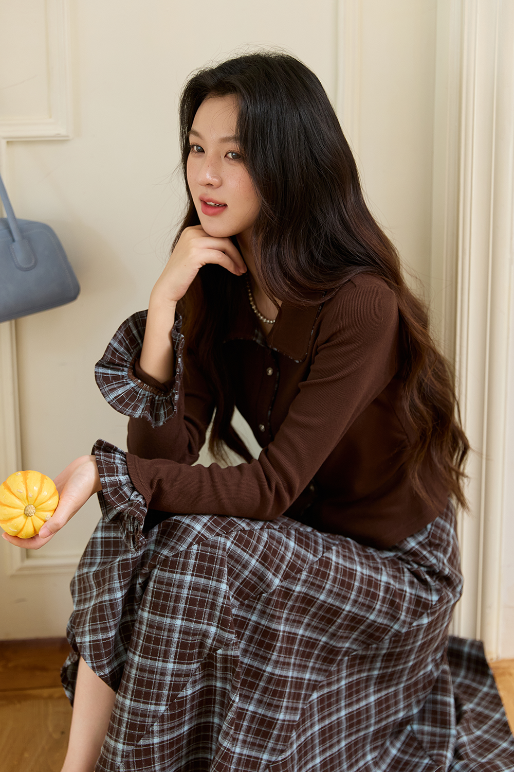 Long Sleeves T-shirt and Skirt Set