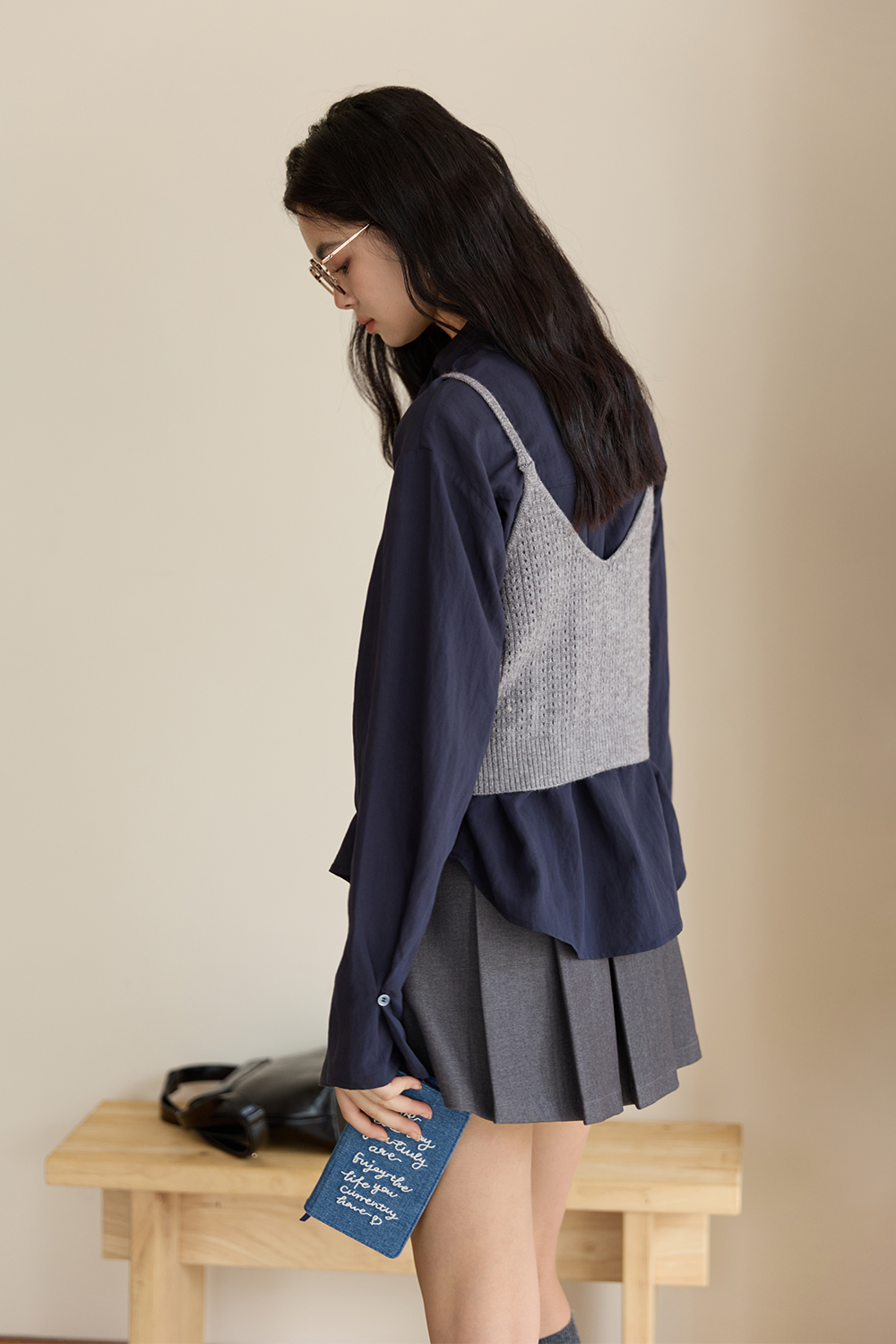 Tank Top and Blouse Set for Women