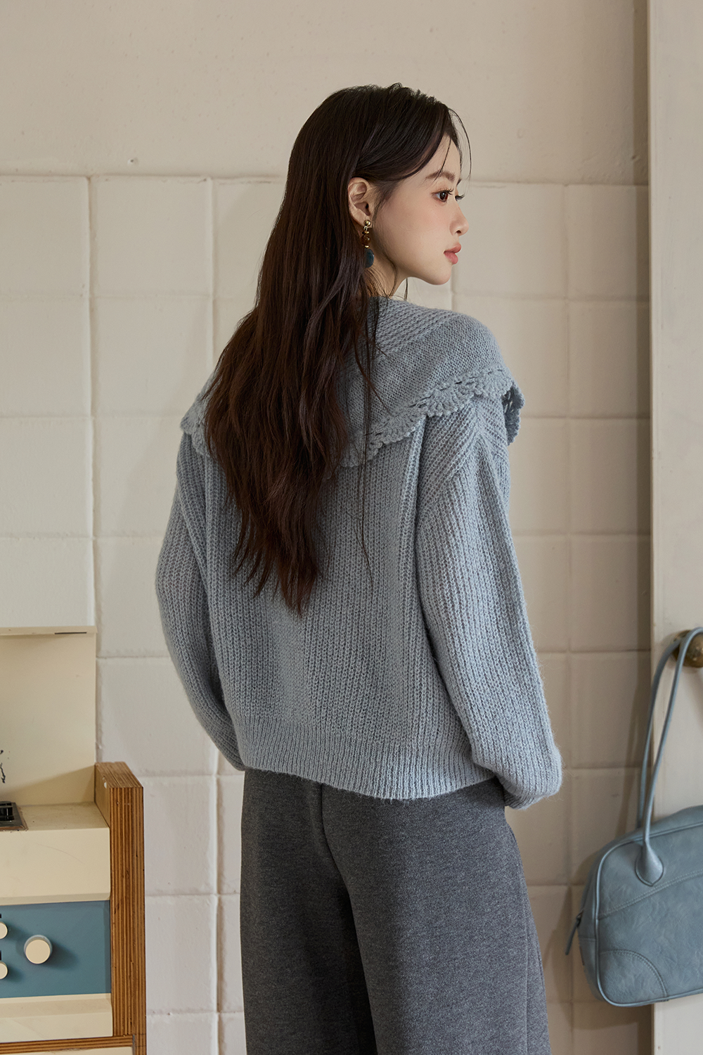 Knit Shirt+Shawl for Women