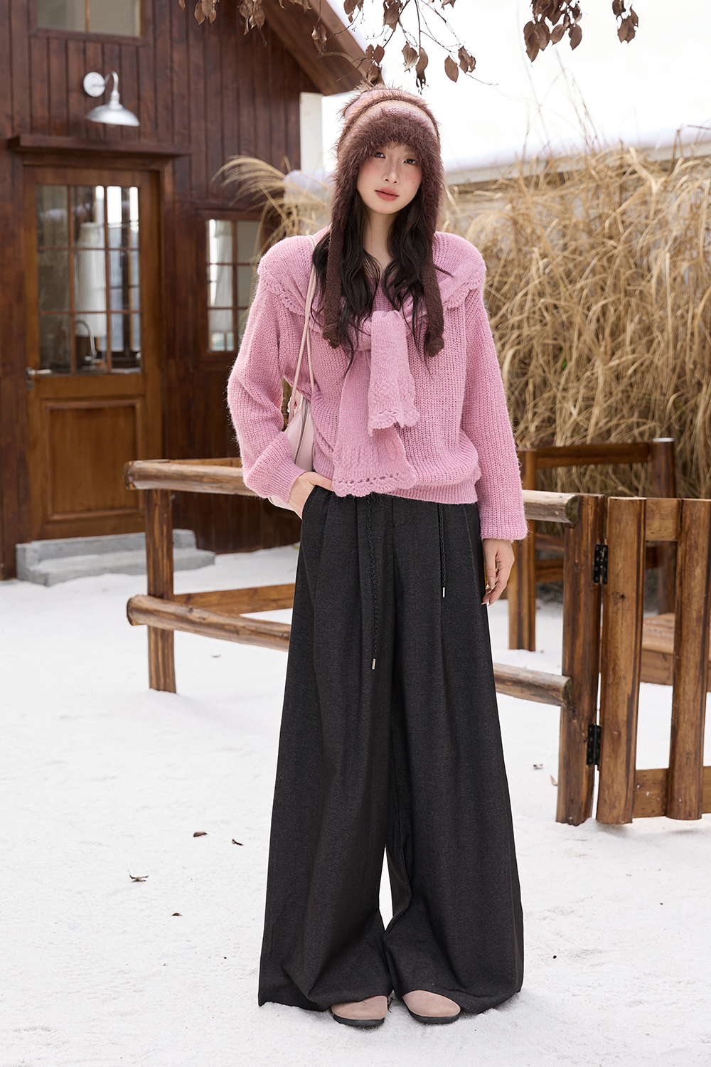 Knit Shirt+Shawl for Women