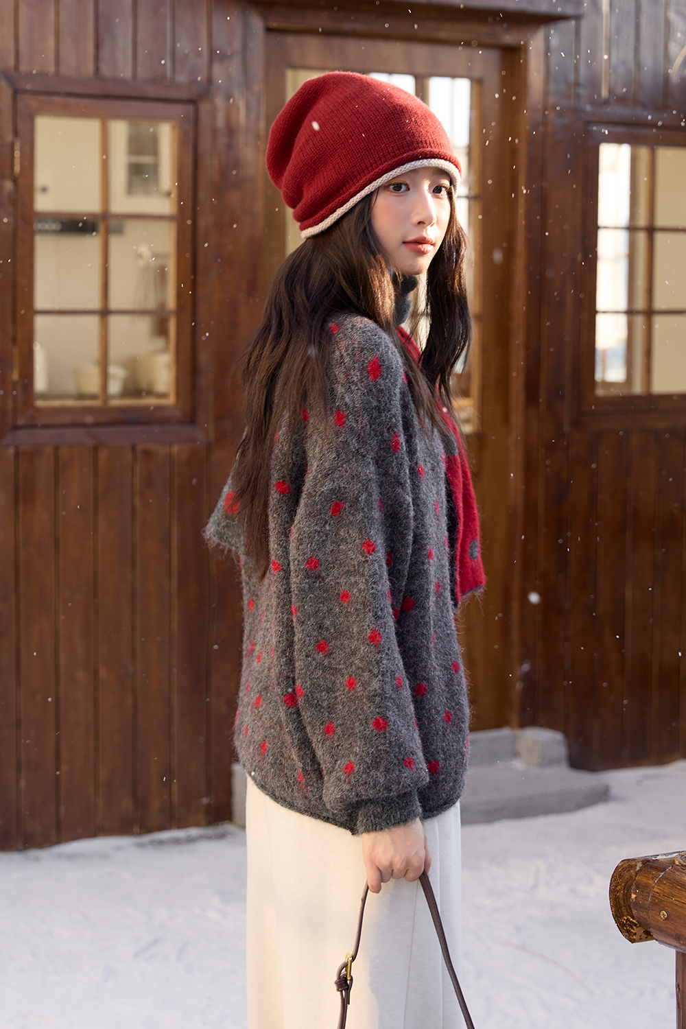 Knit Shirt+Scarf for Women
