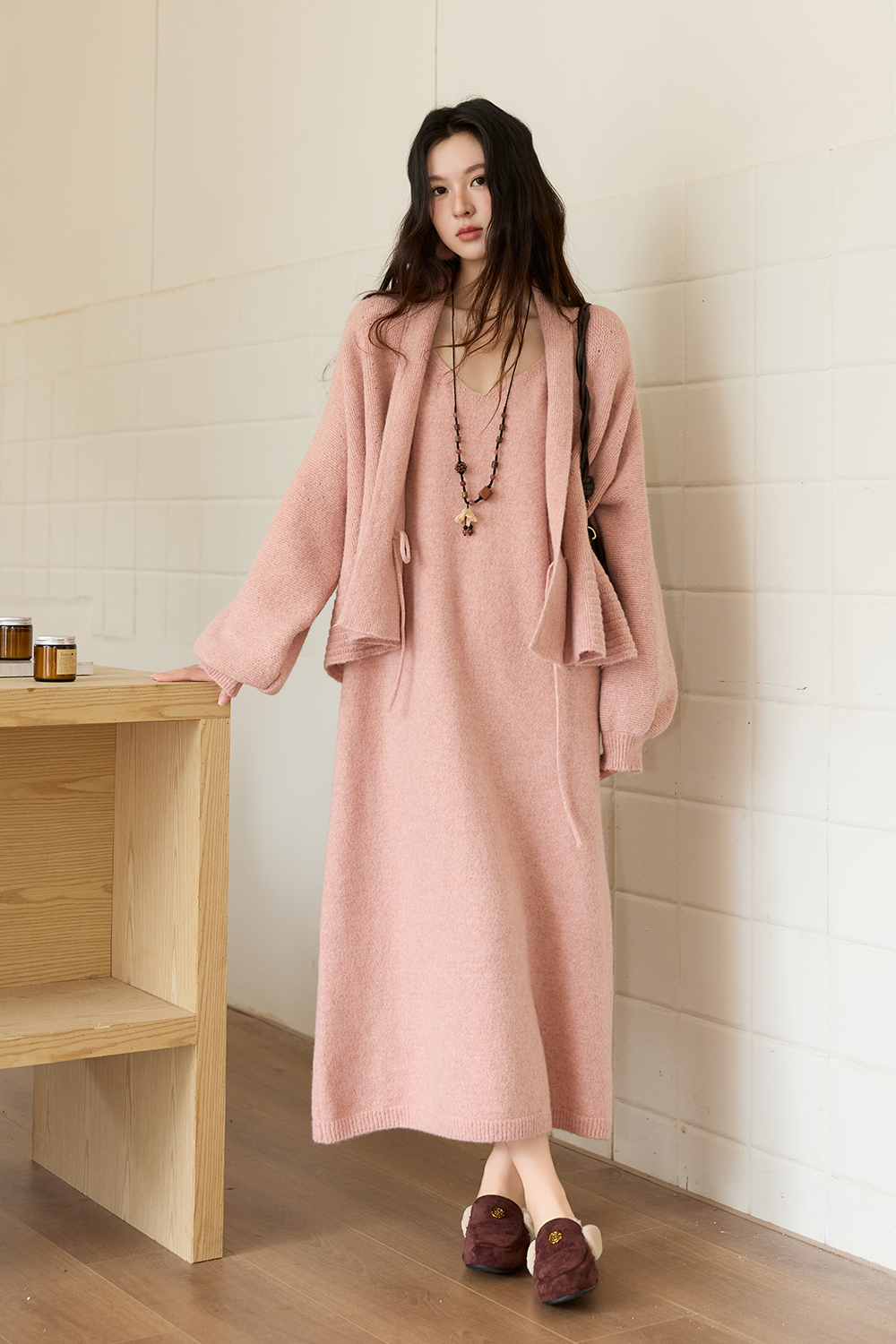 Set Kemeja Rajut untuk Wanita