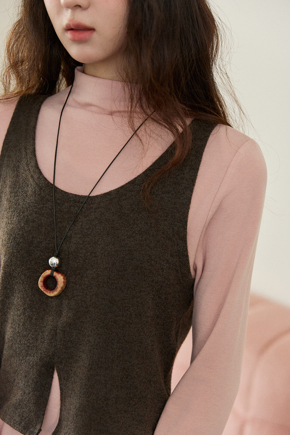 女士背心+針織襯衫