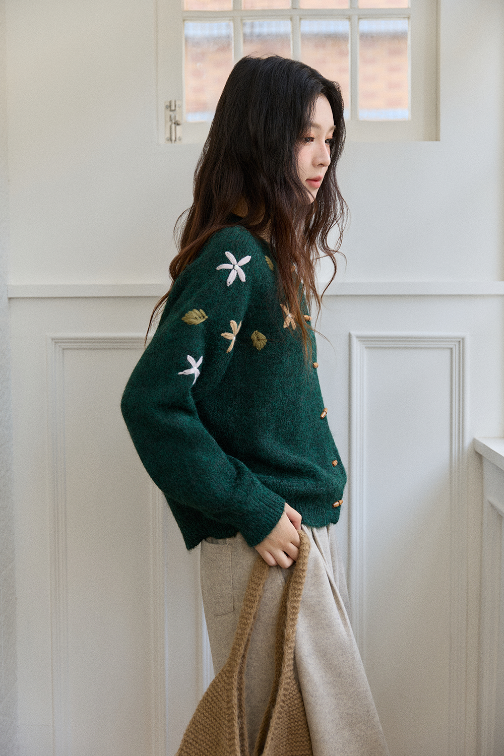 여성용 니트 셔츠