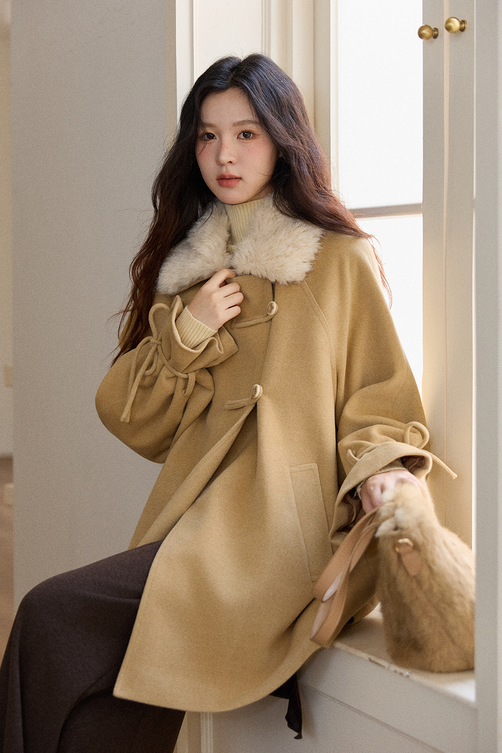 여성용 울 코트