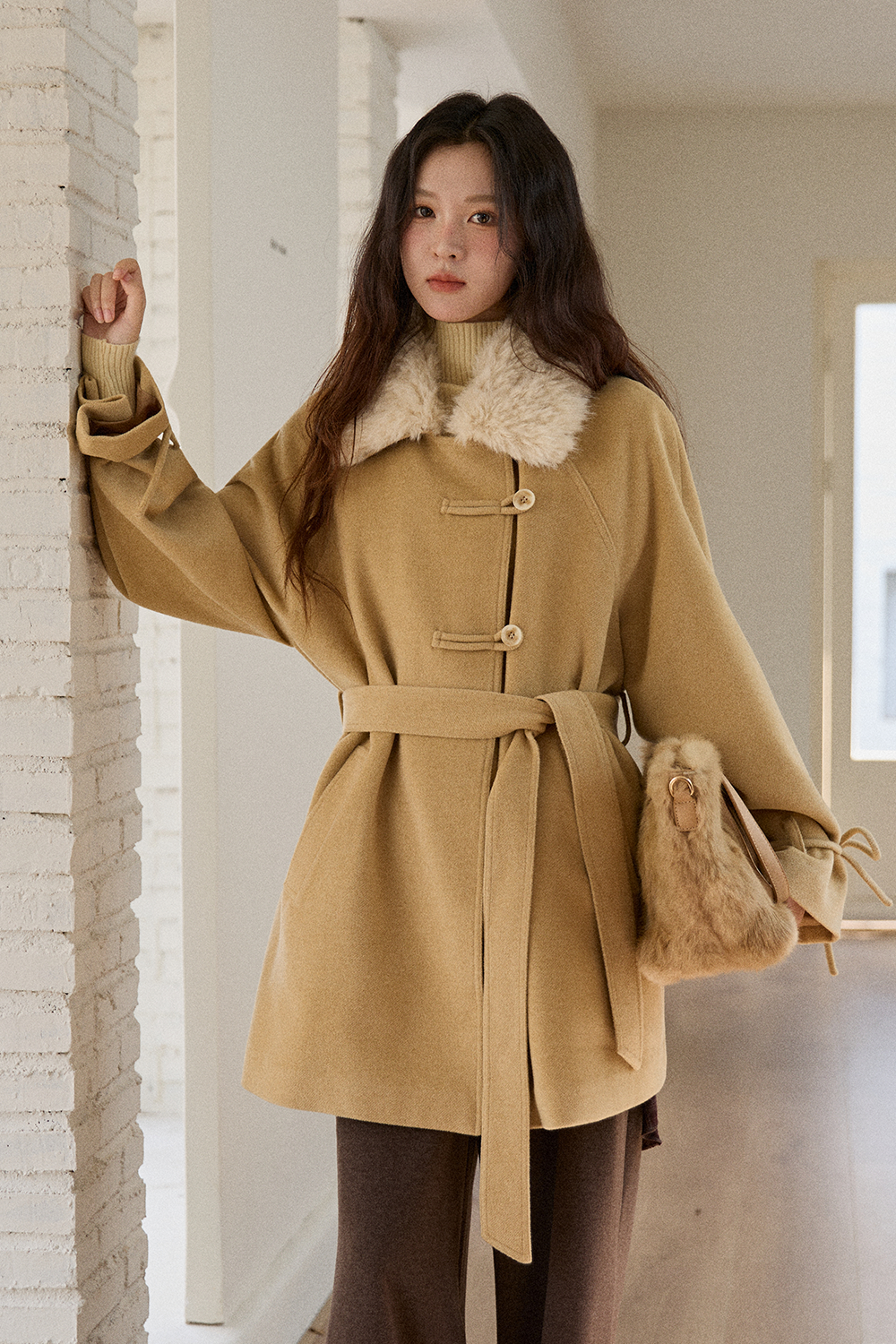 여성용 울 코트