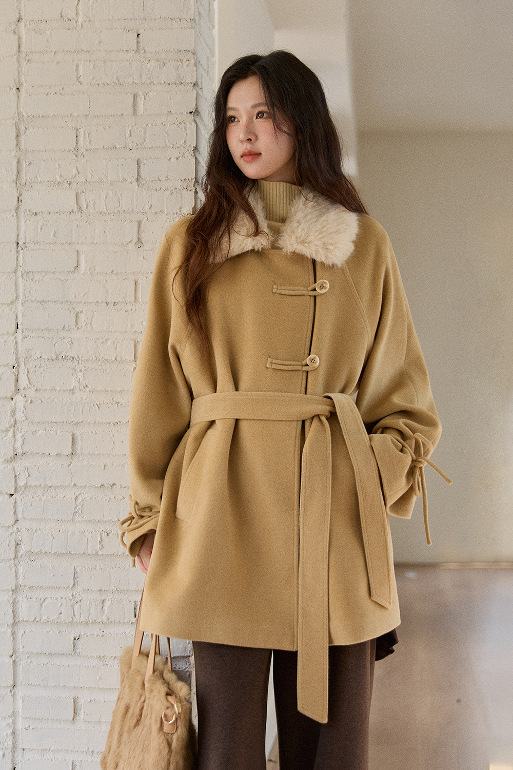 여성용 울 코트