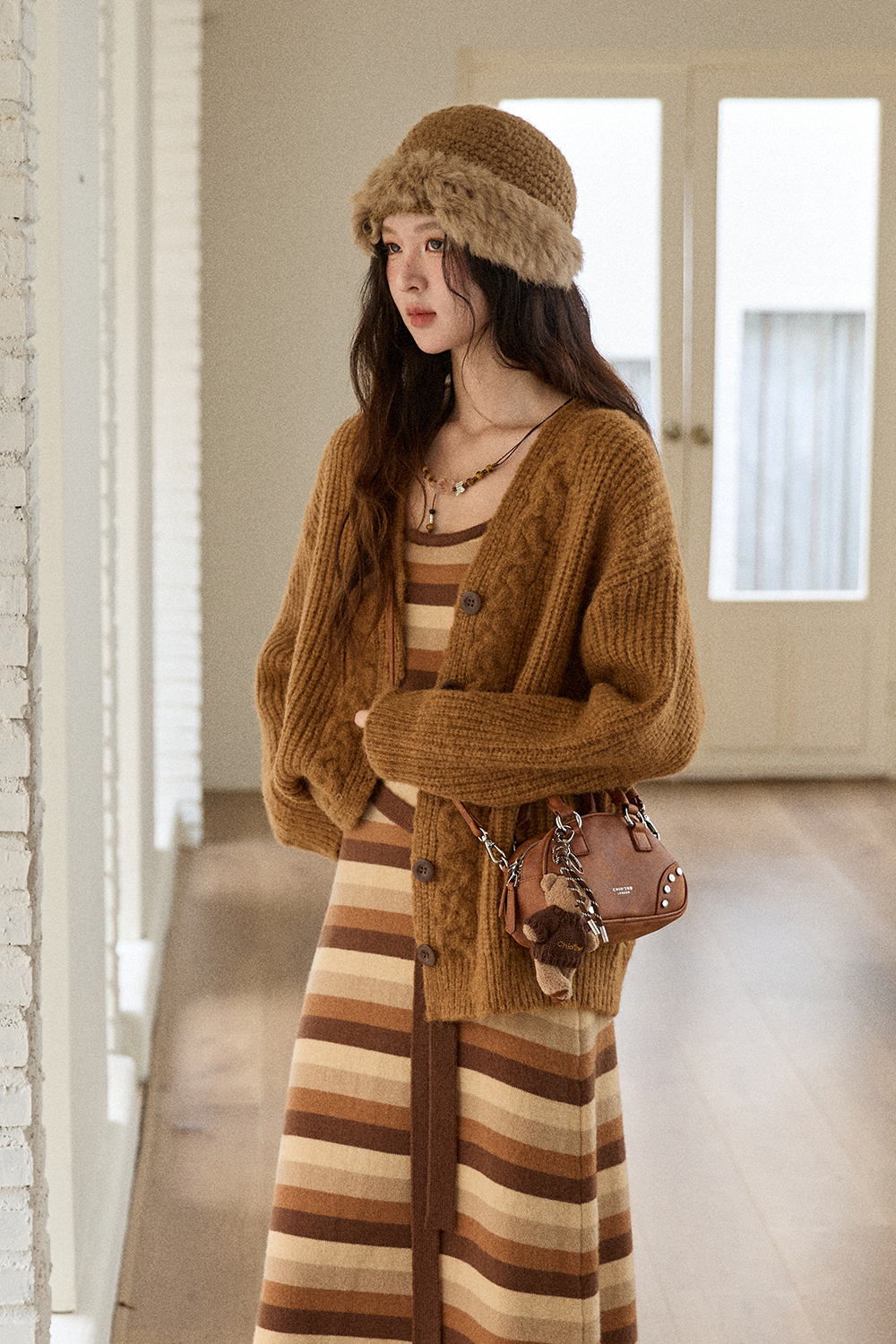 드레스와 카디건 세트는 별도 판매입니다