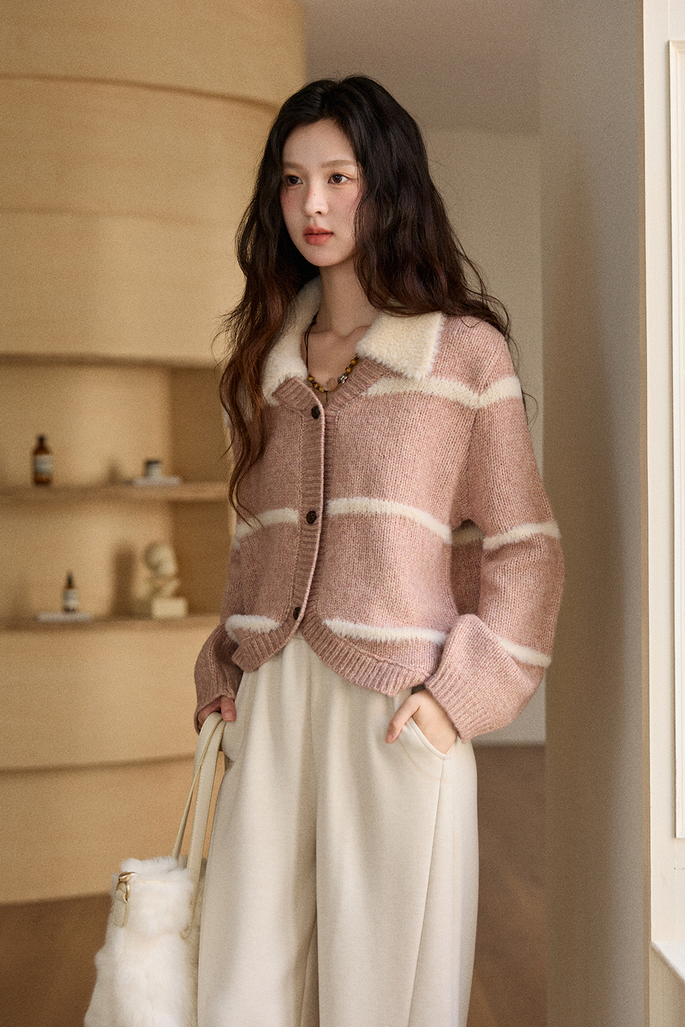 여성용 니트 셔츠