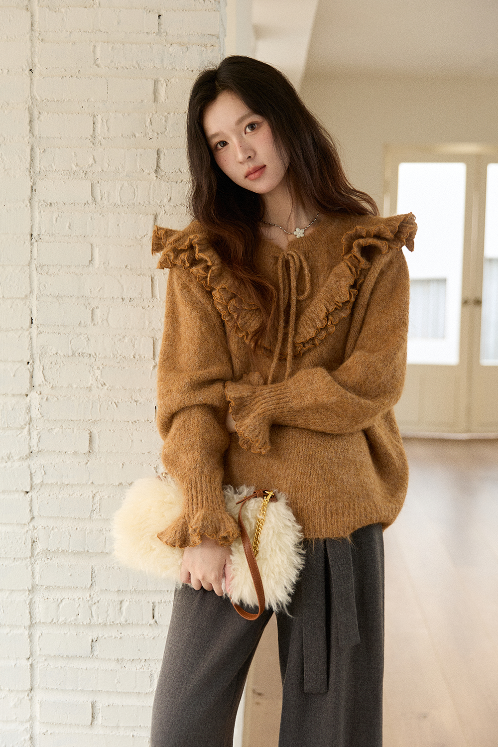 Áo Sơ Mi Nữ Dệt Kim