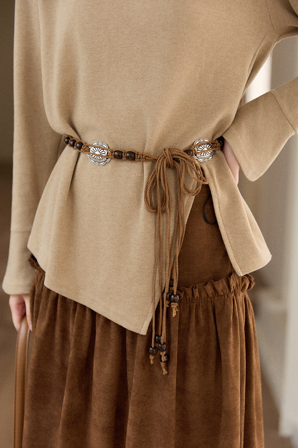 여성용 탑+벨트