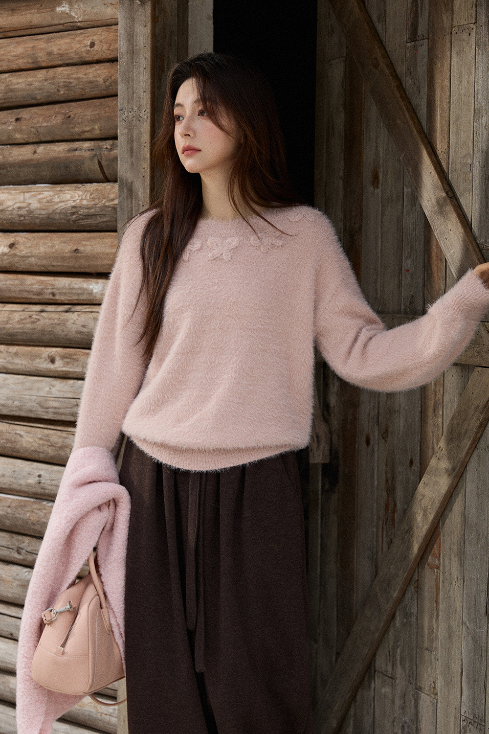 여성용 니트 셔츠