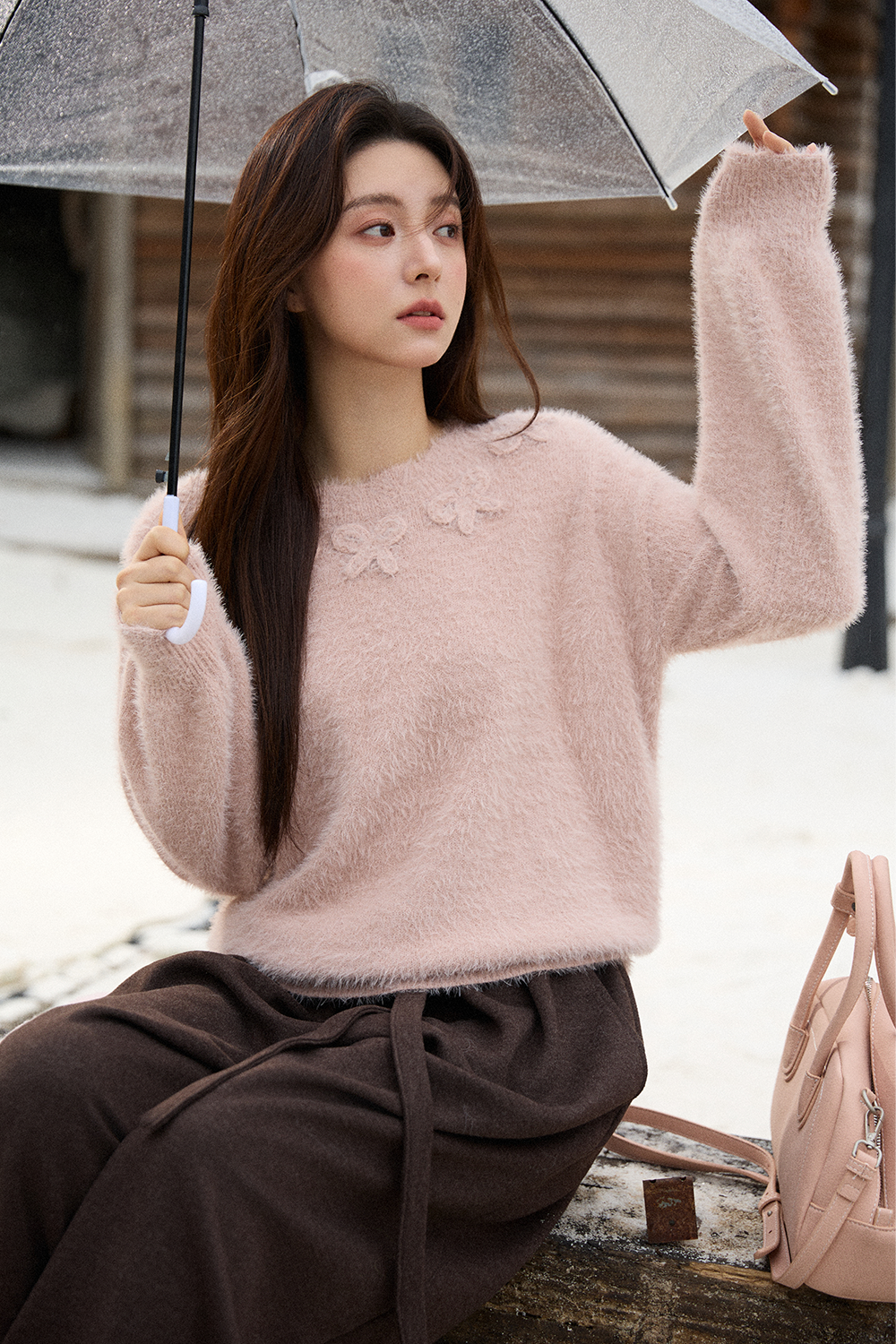 여성용 니트 셔츠