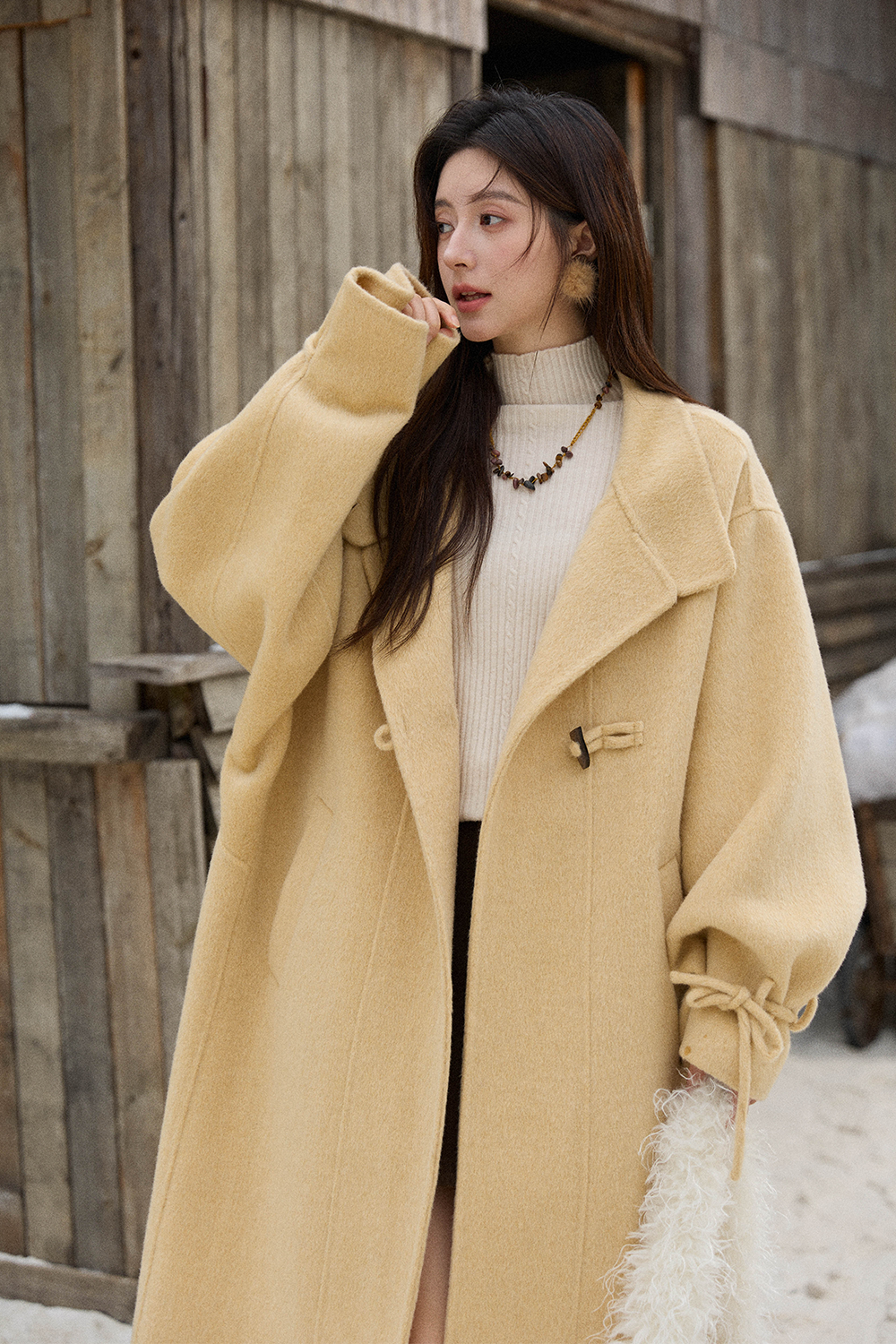 여성용 울 코트