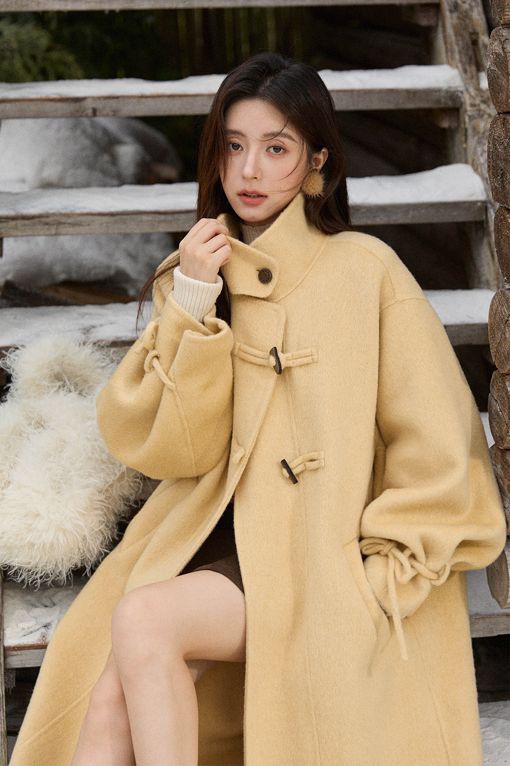 여성용 울 코트