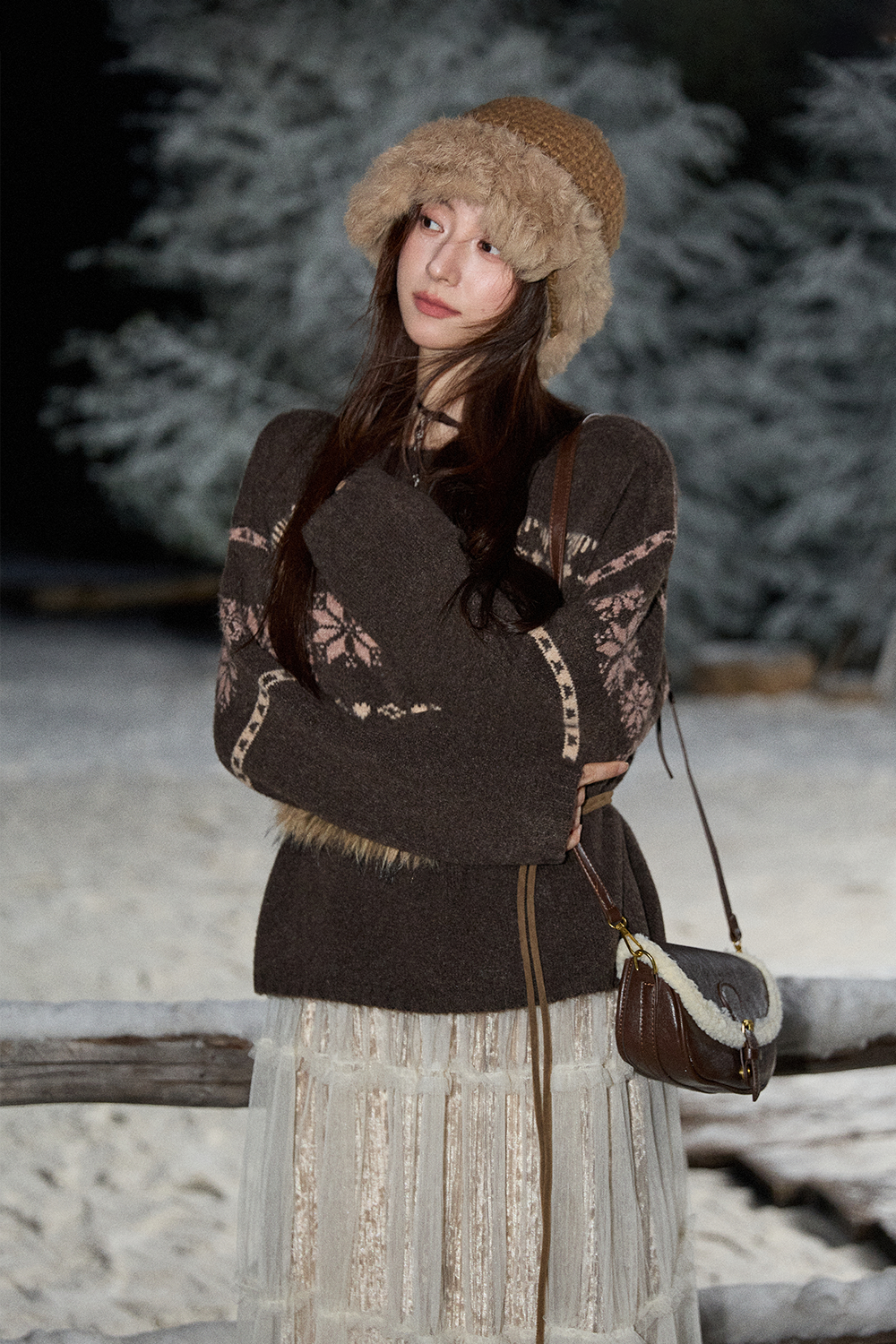 여성용 니트 셔츠