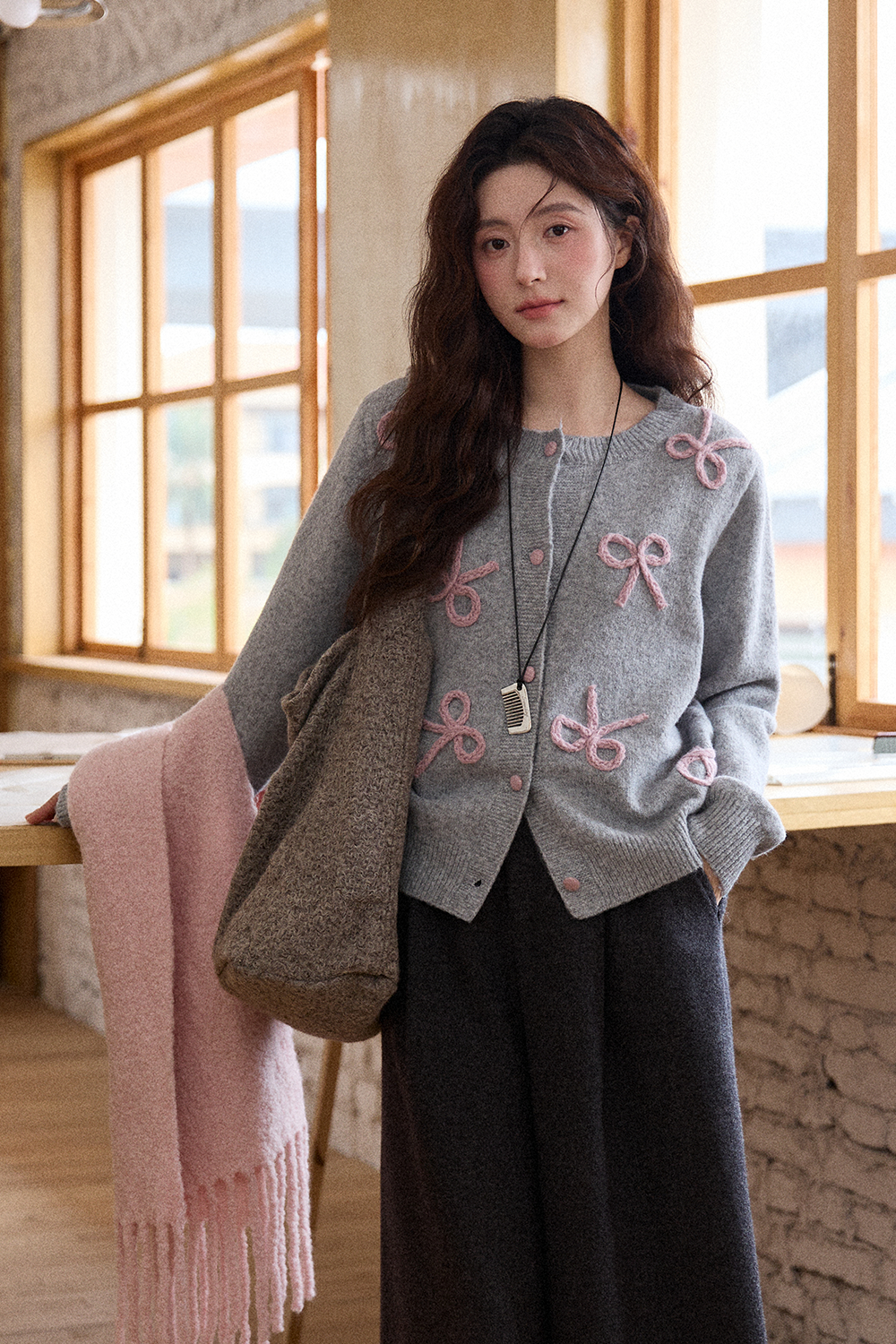 여성용 니트 셔츠