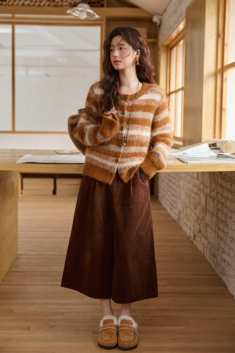 여성용 니트 셔츠