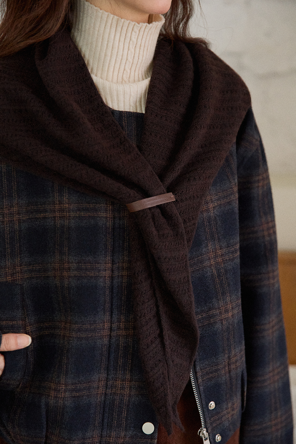 여성용 코트+숄