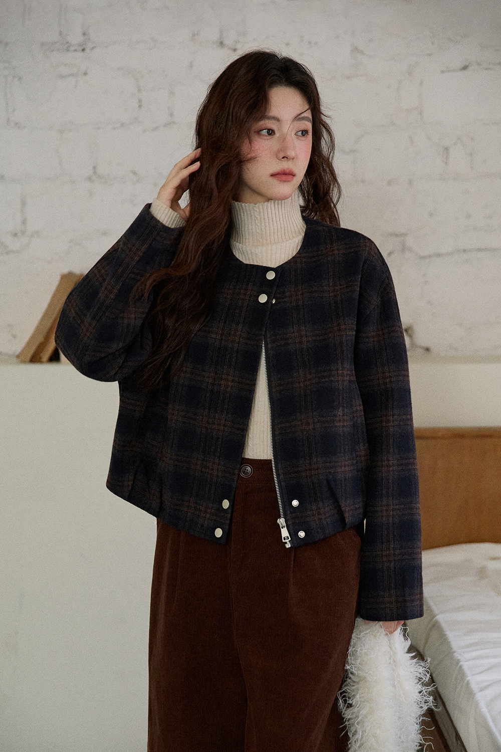 여성용 코트+숄