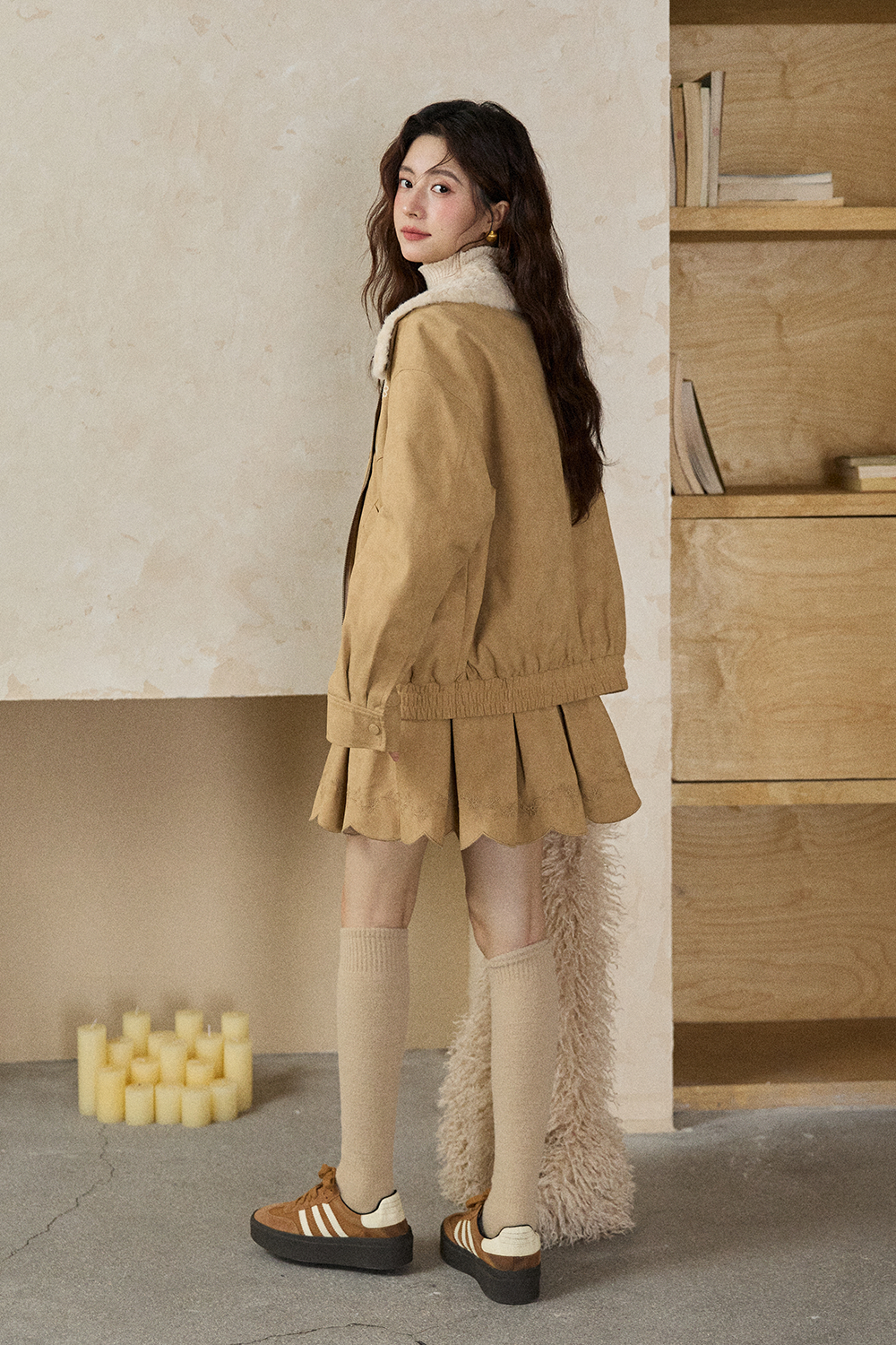 ชุดเสื้อโค้ตและกระโปรงขายแยกกัน