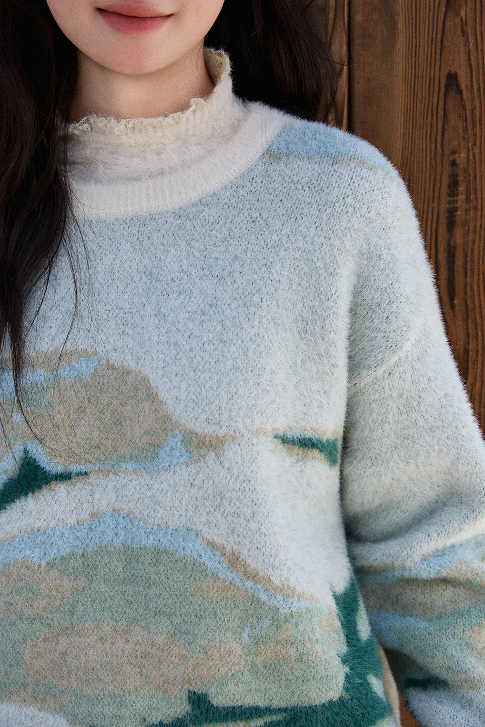 여성용 니트 셔츠