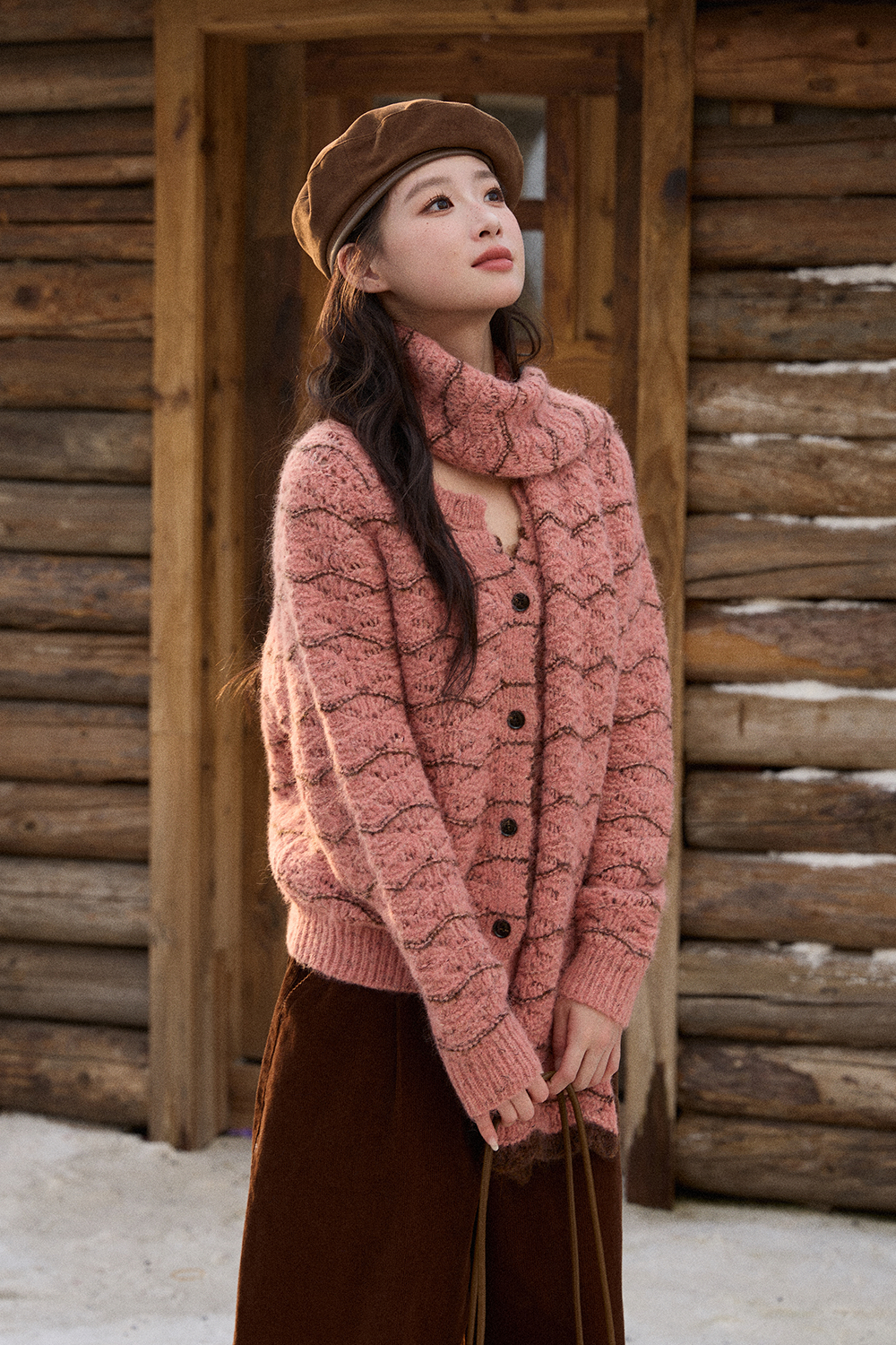 ニットシャツ+マフラー別売り