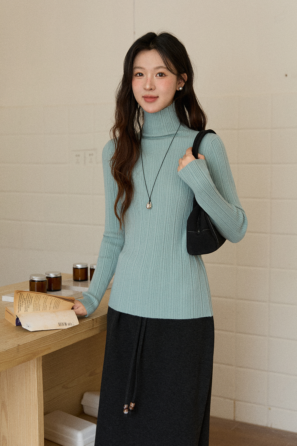 여성용 니트 셔츠