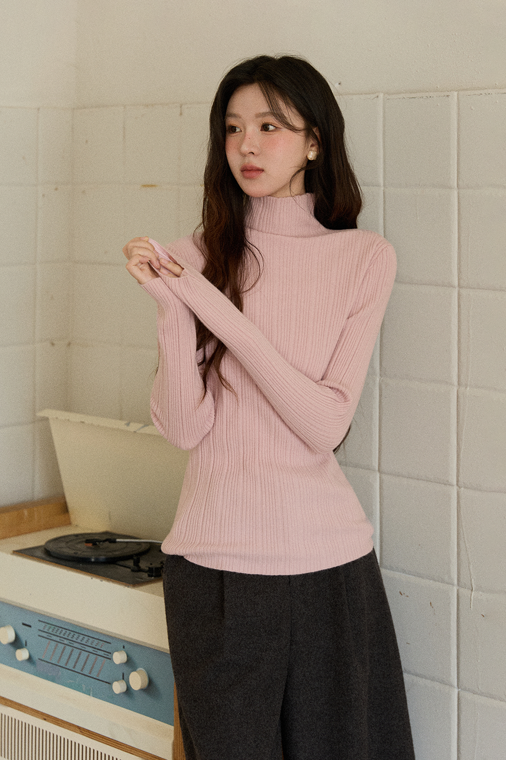 여성용 니트 셔츠