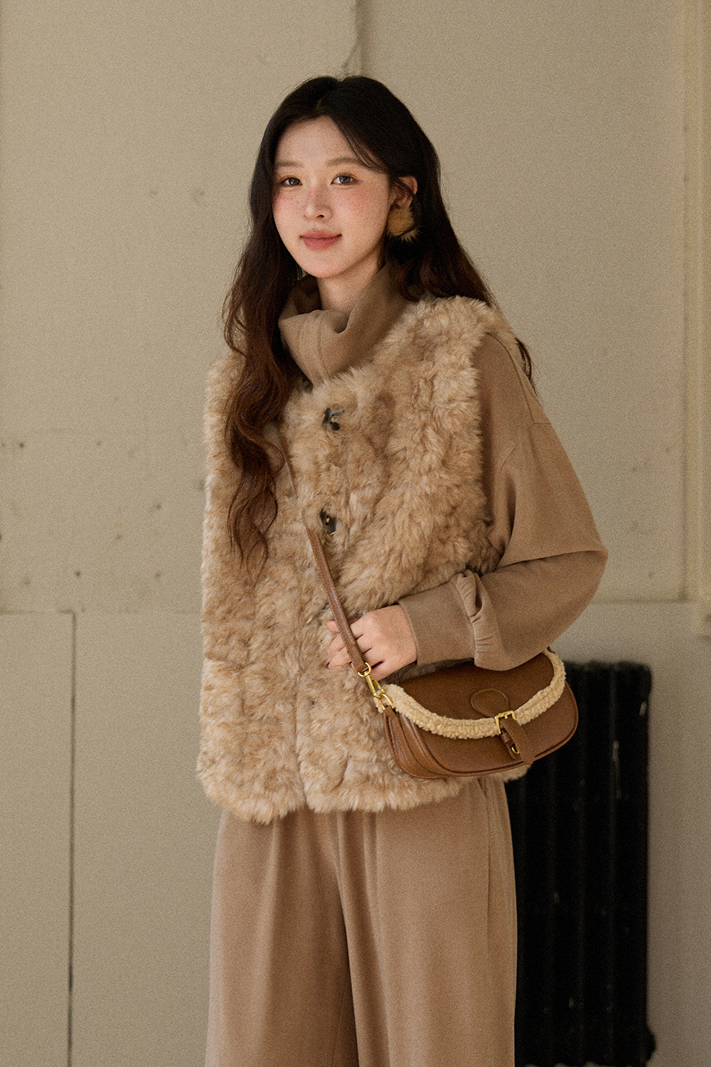 여성용 민소매 코트