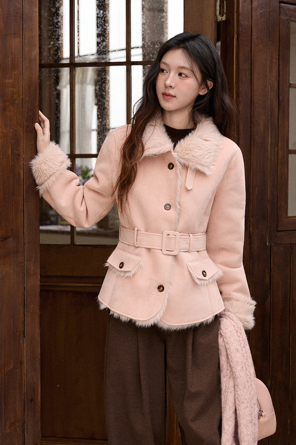 Áo khoác + Thắt lưng cho Nữ