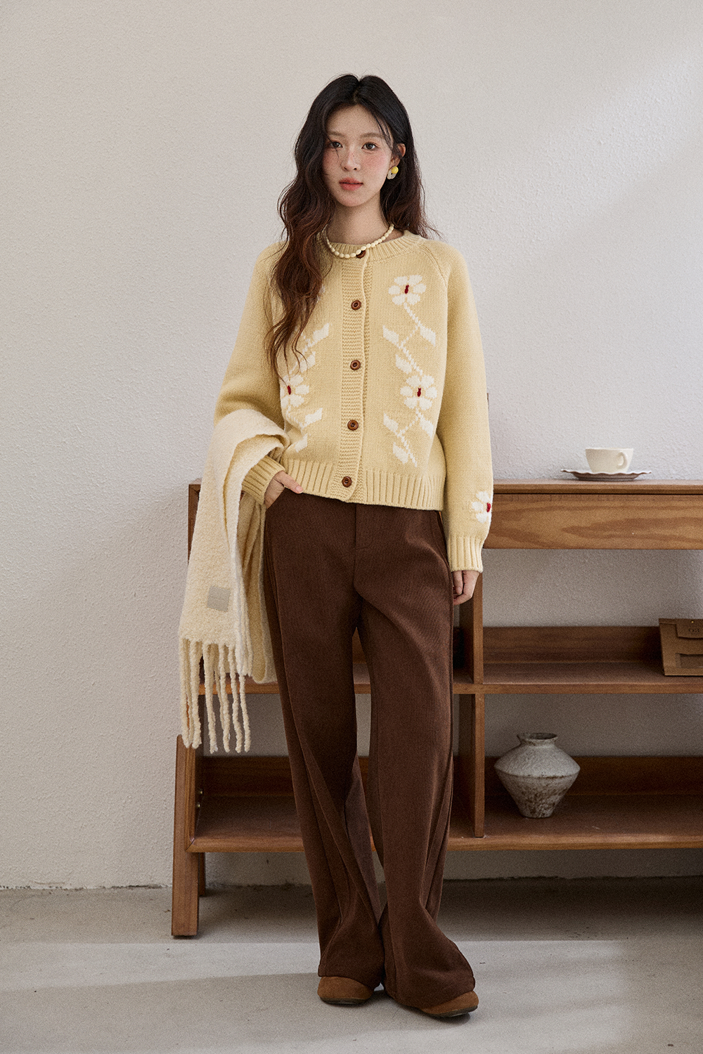 여성용 니트 셔츠