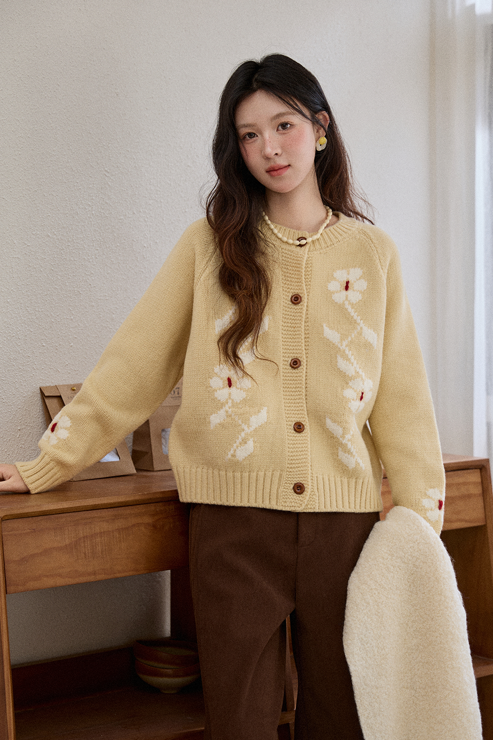 여성용 니트 셔츠